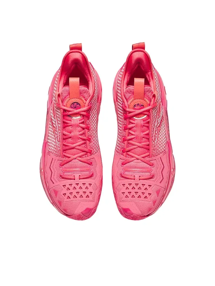 Мужские кроссовки для баскетбола с шнуровкой Shock Wave 5 Pro Sakura ANTA — изображение 3 из 5, розовый