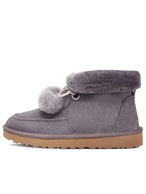 Ботинки зимние UGG Kyrina с бантом — изображение 1 из 4, фиолетовый/серый