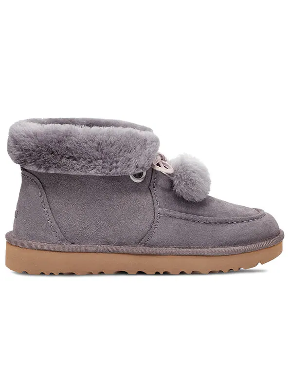 Ботинки зимние UGG Kyrina с бантом — изображение 3 из 4, фиолетовый/серый