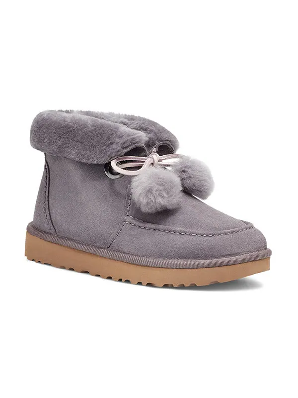 Ботинки зимние UGG Kyrina с бантом — изображение 4 из 4, фиолетовый/серый