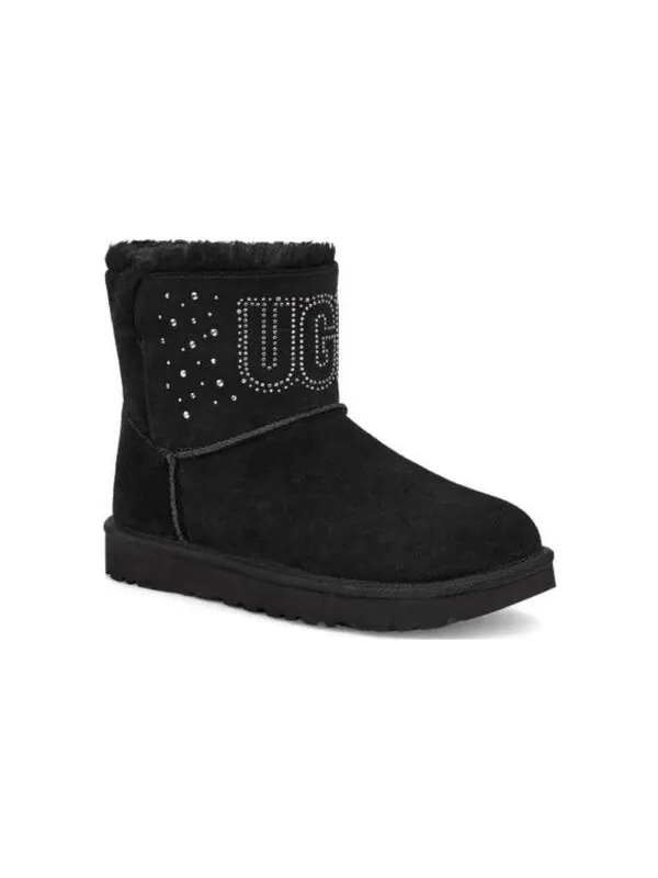 Ботинки зимние UGG с драгоценными камнями — изображение 4 из 4, черный