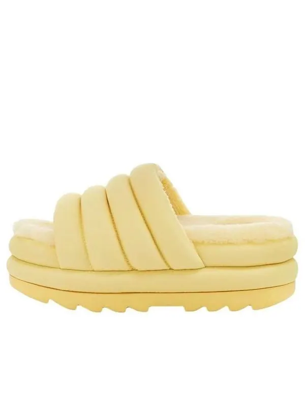 Тапочки maxi slide 'yellow' Ugg — изображение 1 из 4, желтый