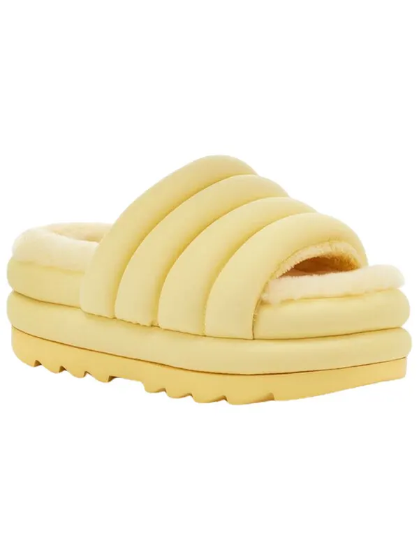 Тапочки maxi slide 'yellow' Ugg — изображение 3 из 4, желтый