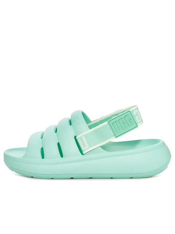 Сандалии fluff yeah slide 'emerald green' Ugg — изображение 1 из 4, зеленый
