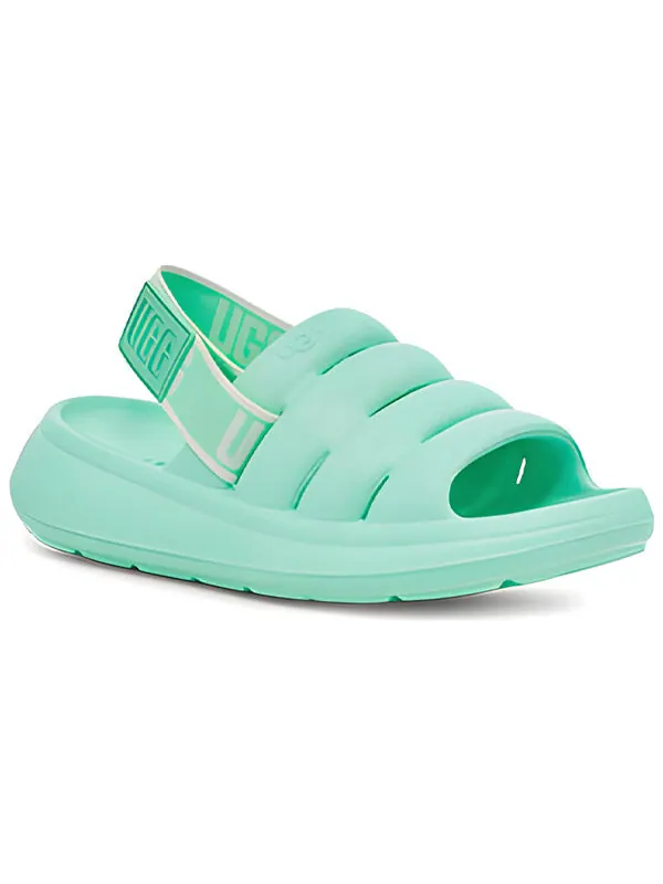 Сандалии fluff yeah slide 'emerald green' Ugg — изображение 3 из 4, зеленый