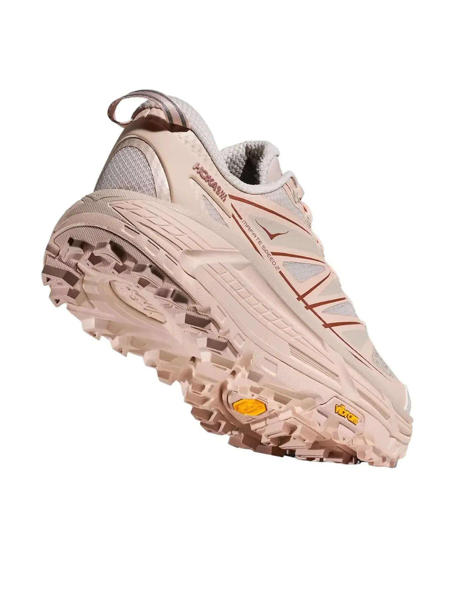 Кроссовки HOKA ONE ONE Mafate Speed 2 'Beech Wood Stucco' — изображение 5 из 6, розовый