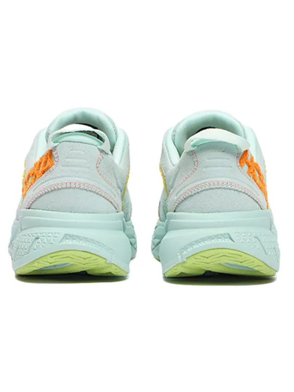 Кроссовки clifton l 'embroidery - blue glass' Hoka One One — изображение 4 из 4, синий/желтый