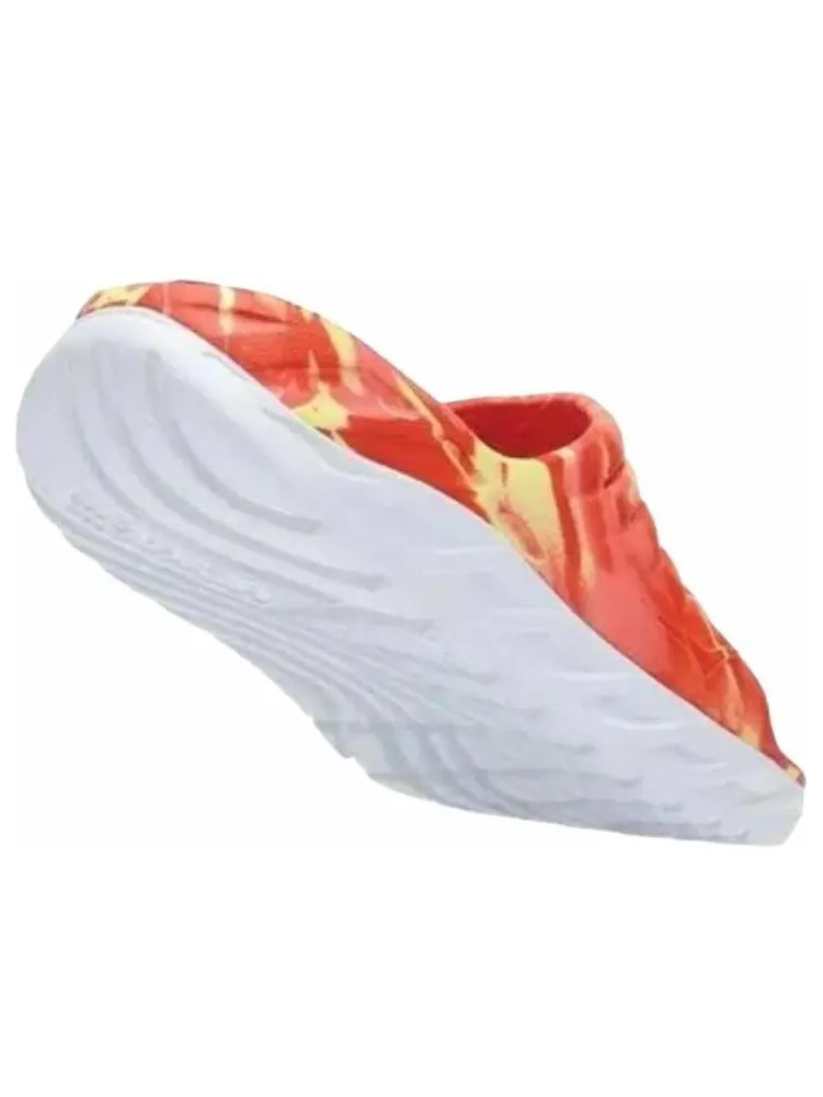 Шлепанцы HOKA ONE ONE Ora Recovery Slide 'Swirl Yellow Pear Fiesta' — изображение 4 из 5, оранжевый