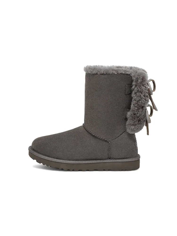 Ботинки зимние UGG WMNS Classic Double Bow Short — изображение 2 из 7, серый