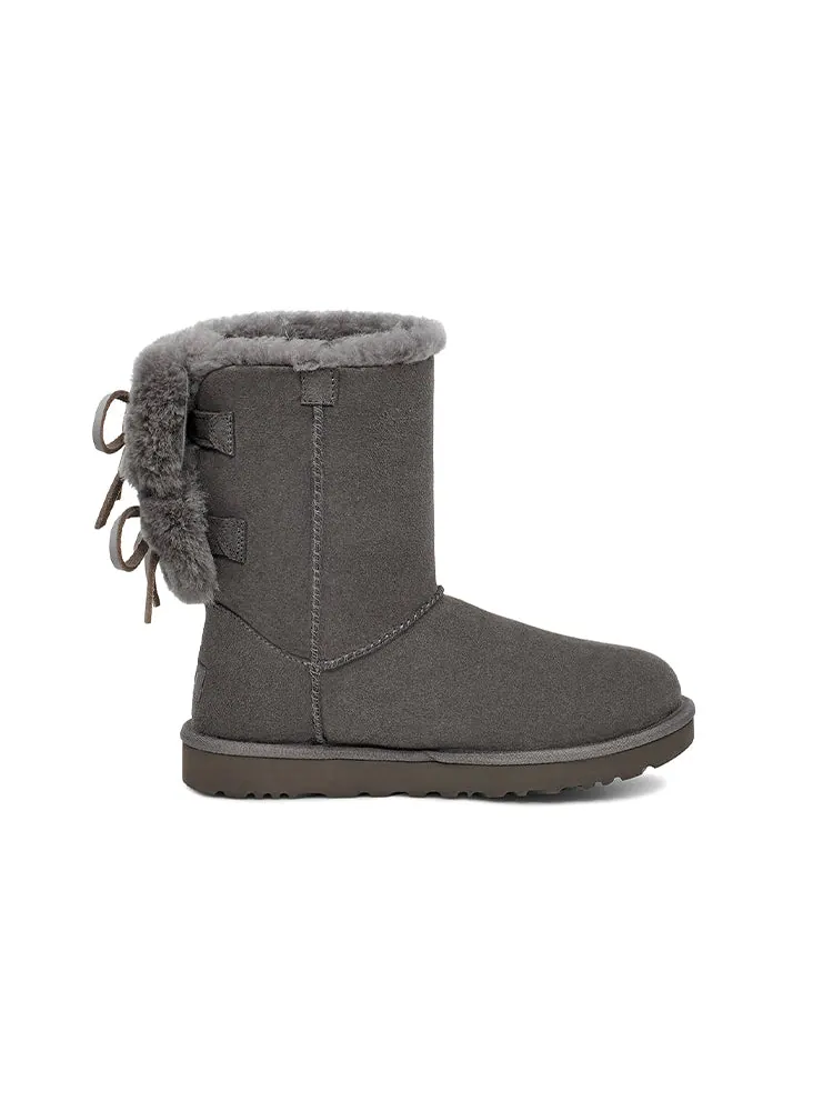 Ботинки зимние UGG WMNS Classic Double Bow Short — изображение 3 из 7, серый
