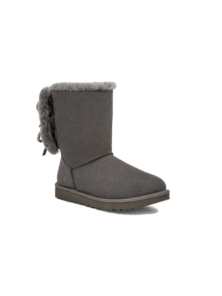Ботинки зимние UGG WMNS Classic Double Bow Short — изображение 4 из 7, серый