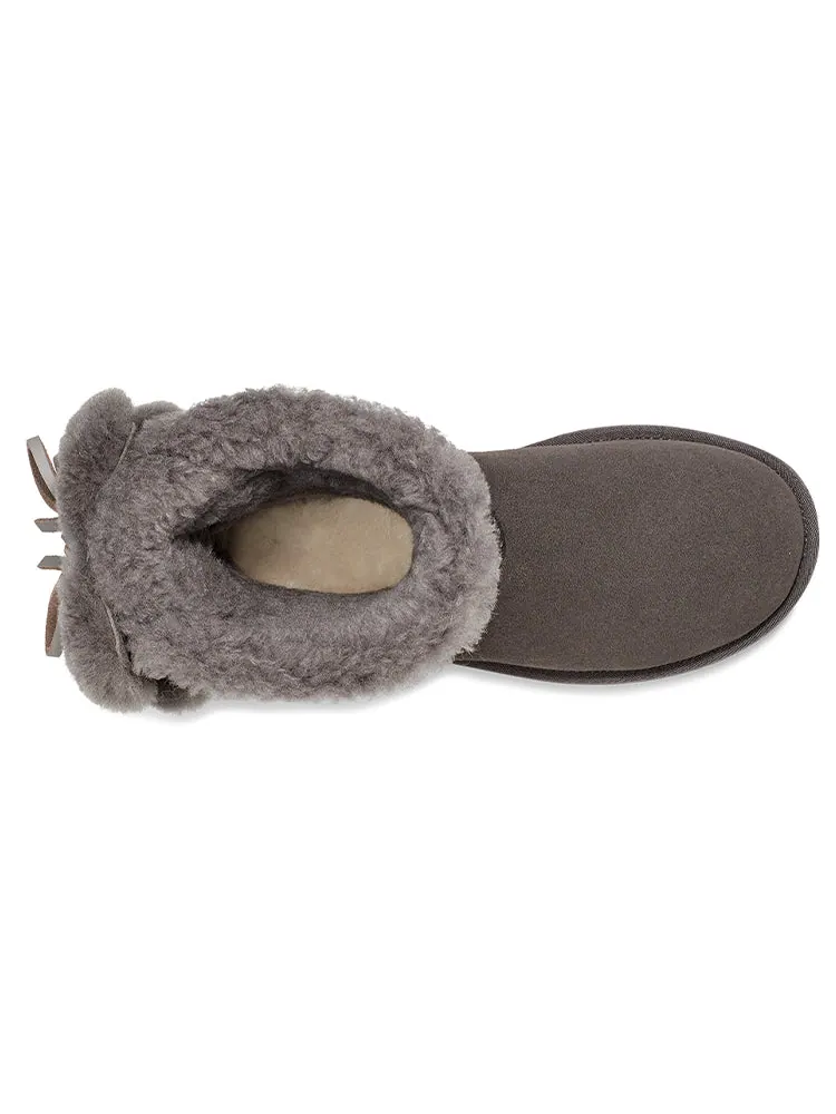 Ботинки зимние UGG WMNS Classic Double Bow Short — изображение 6 из 7, серый