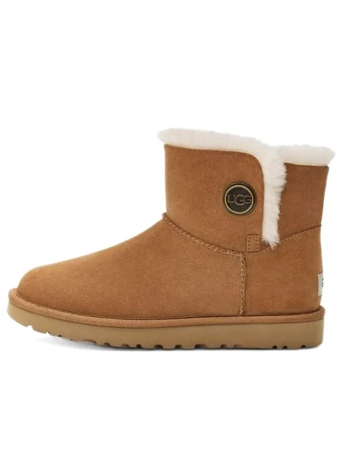 Ботинки зимние UGG WMNS Mini Bailey Snaps — изображение 1 из 7, коричневый