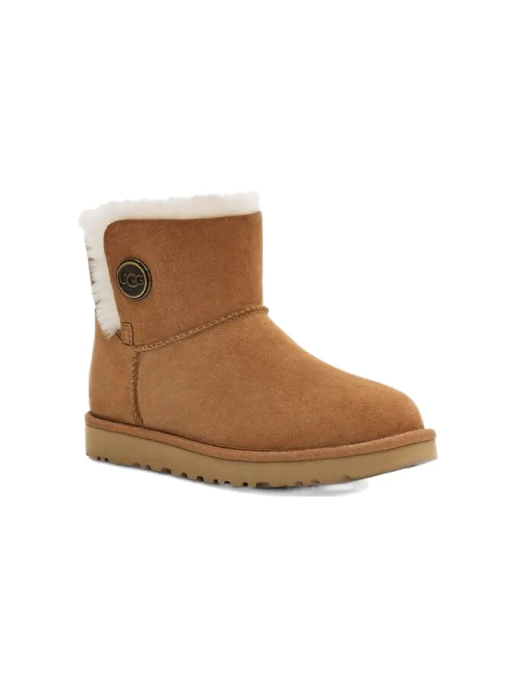 Ботинки зимние UGG WMNS Mini Bailey Snaps — изображение 4 из 7, коричневый