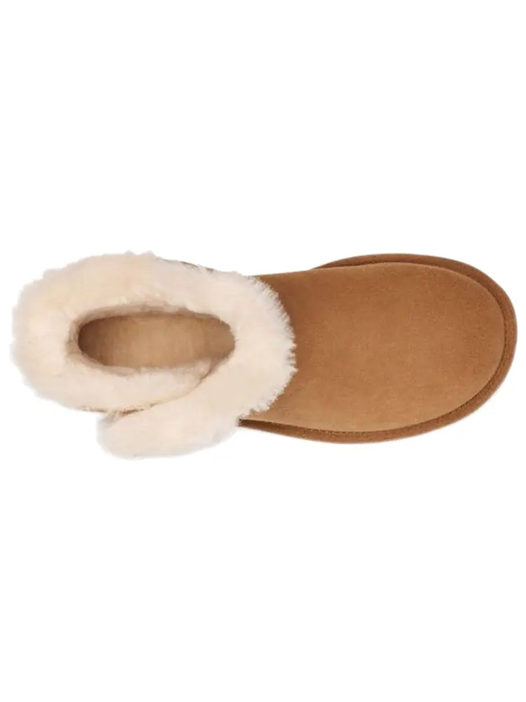 Ботинки зимние UGG WMNS Mini Bailey Snaps — изображение 5 из 7, коричневый