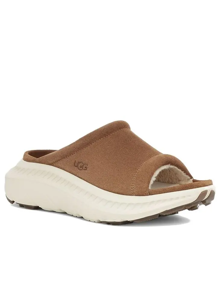 Шлепанцы UGG CA805 V2 Slide 'Chestnut' — изображение 3 из 6, бежевый