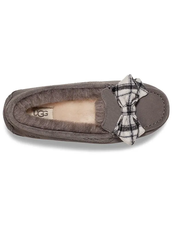 Кроссовки ansley plaid bow 'charcoal' Ugg — изображение 4 из 4, темно-серый