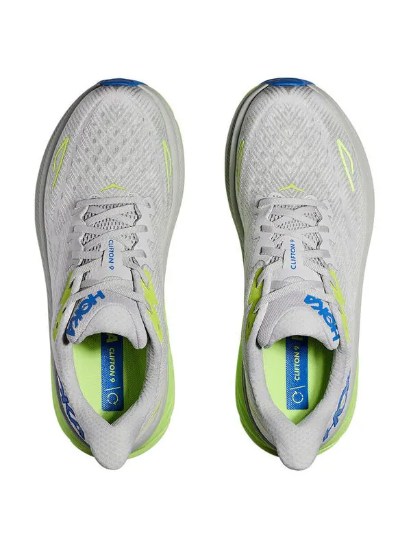 Кроссовки clifton 9 'stardust electric cobalt' Hoka One One — изображение 4 из 4, серый/синий/зеленый