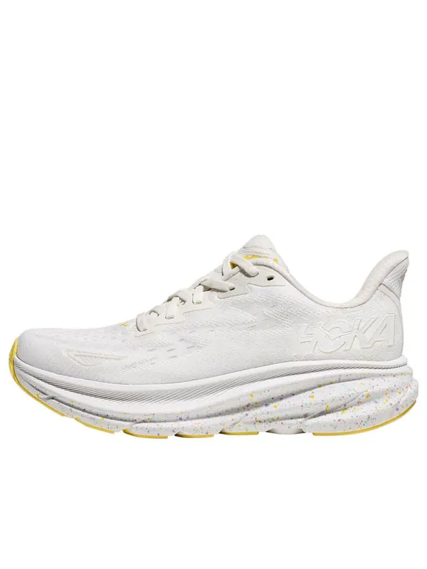 Кроссовки clifton 9 'white lemonade' Hoka One One — изображение 1 из 4, белый/желтый зеленый