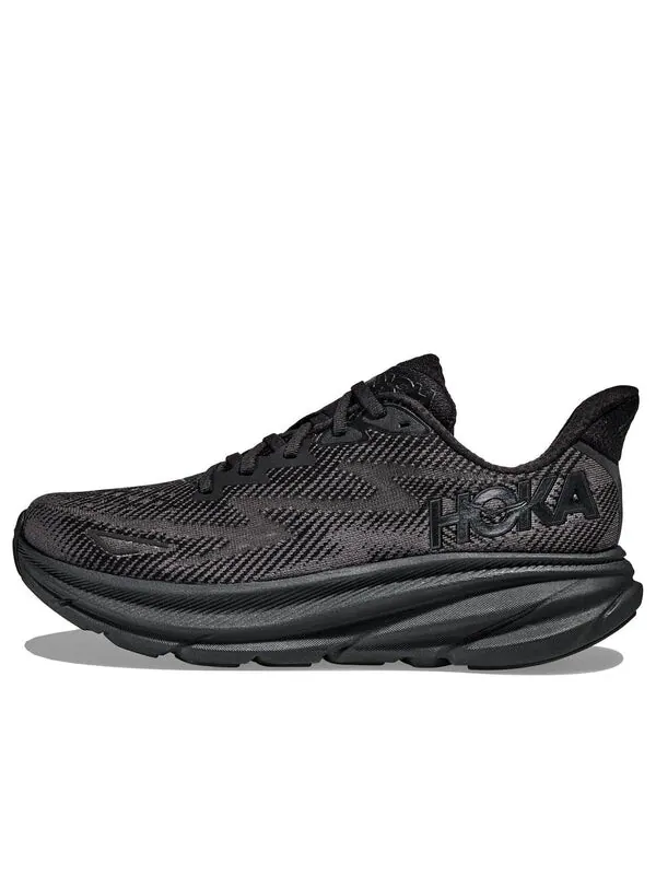 Кроссовки clifton 9 'triple black' Hoka One One — изображение 1 из 4, черный
