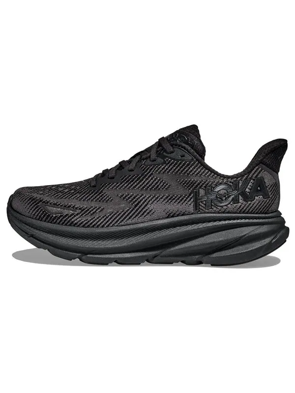 Кроссовки clifton 9 'triple black' Hoka One One — изображение 2 из 4, черный