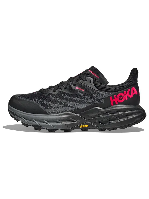 Кроссовки speedgoat 5 gore-tex 'black red' Hoka One One — изображение 2 из 4, черный