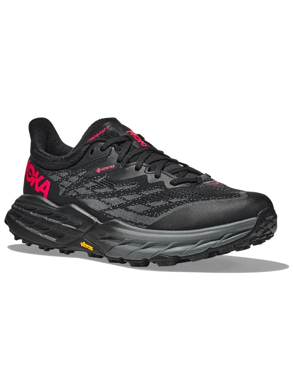 Кроссовки speedgoat 5 gore-tex 'black red' Hoka One One — изображение 4 из 4, черный