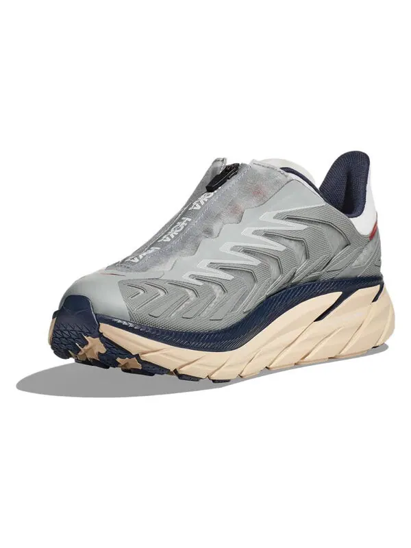 Кроссовки HOKA ONE ONE Project Clifton Knitted Running Shoes 'Grey Beige' — изображение 2 из 4, серый/бежевый/черный