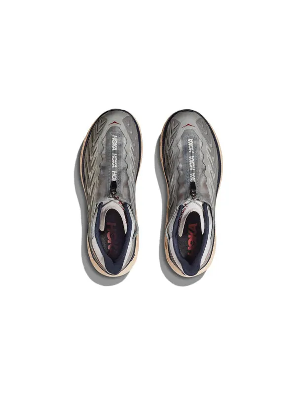 Кроссовки HOKA ONE ONE Project Clifton Knitted Running Shoes 'Grey Beige' — изображение 4 из 4, серый/бежевый/черный