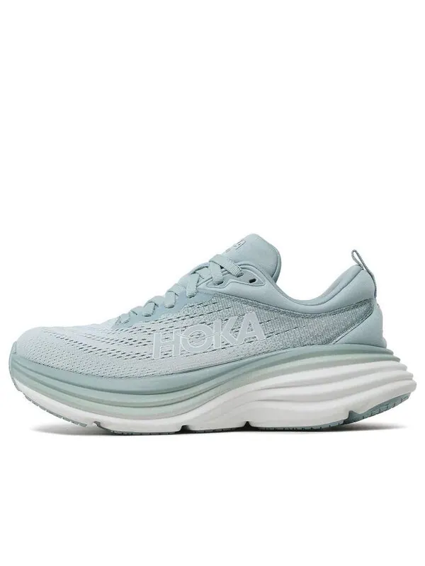 Кроссовки bondi 8 'blue ice flow' Hoka One One — изображение 1 из 1, синий