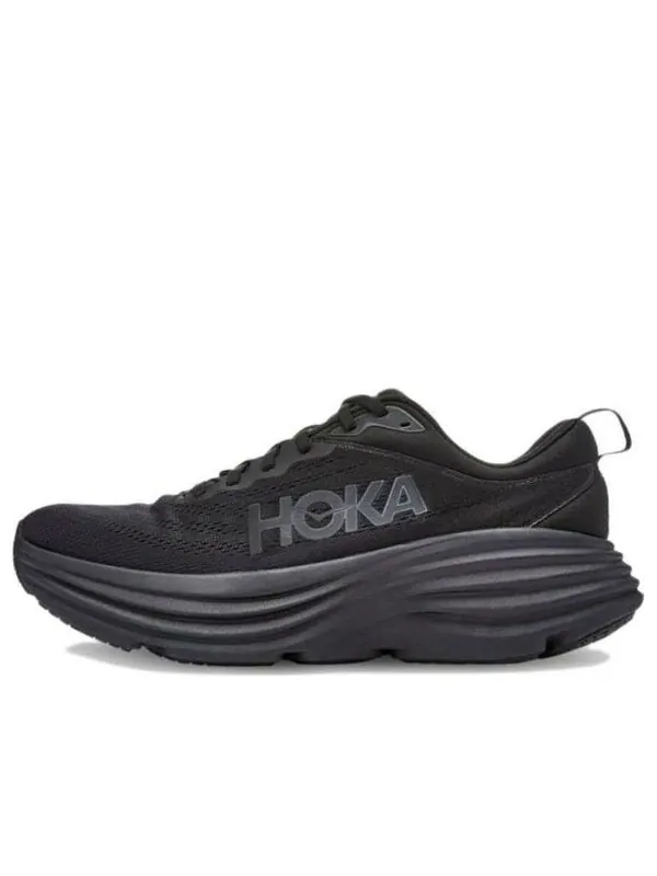 Кроссовки bondi 8 2e wide 'triple black' Hoka One One — изображение 1 из 4, черный/черный