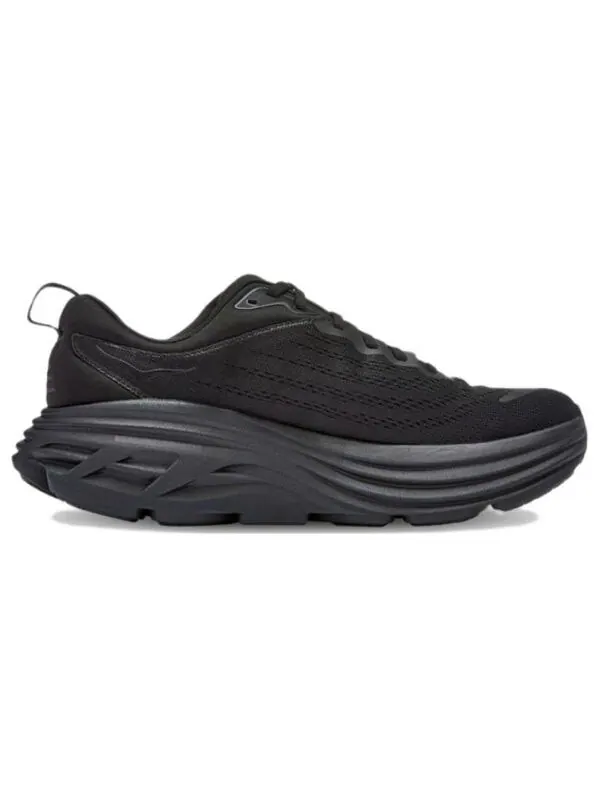 Кроссовки bondi 8 2e wide 'triple black' Hoka One One — изображение 3 из 4, черный/черный