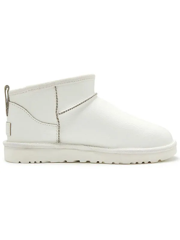 Кроссовки классические ультра мини сломанный логотип Ugg — изображение 3 из 4, белый/черный