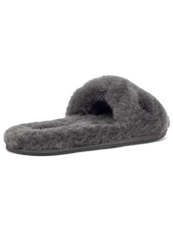 Тапочки fluff slide ii 'charcoal' Ugg — изображение 2 из 4, темно-серый серый
