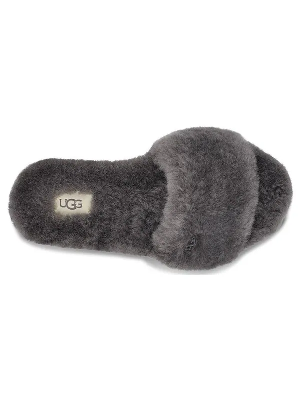 Тапочки fluff slide ii 'charcoal' Ugg — изображение 3 из 4, темно-серый серый