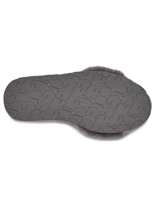 Тапочки fluff slide ii 'charcoal' Ugg — изображение 4 из 4, темно-серый серый