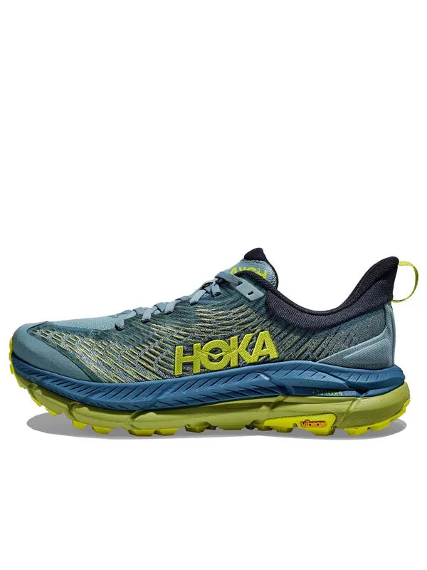 Кроссовки mafate speed 4 'stone blue dark citron' Hoka One One — изображение 1 из 4, синий/темный