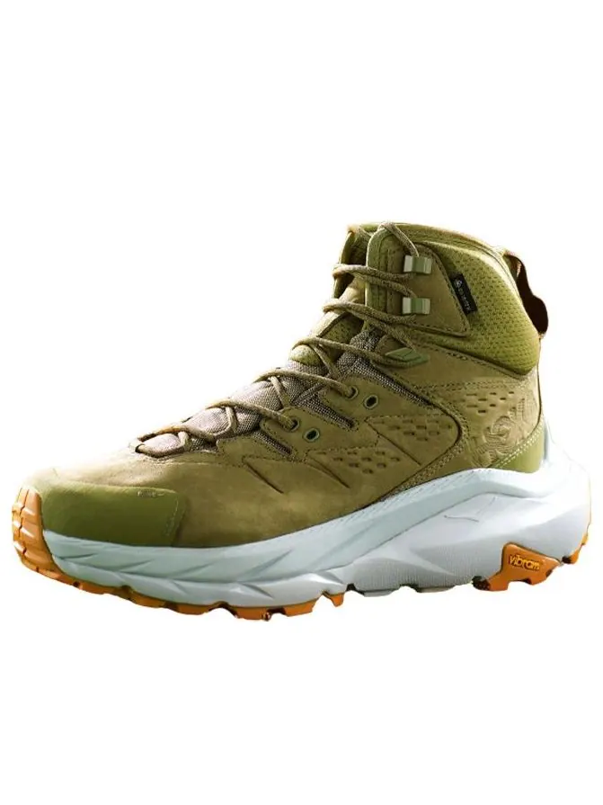 Кроссовки HOKA ONE ONE Kaha 2 GTX Mid 'Green Moss Mercury' — изображение 1 из 5, оливковый зеленый