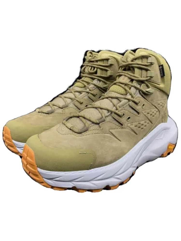 Кроссовки HOKA ONE ONE Kaha 2 GTX Mid 'Green Moss Mercury' — изображение 2 из 5, оливковый зеленый