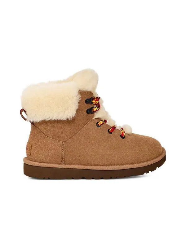 Кроссовки классические мини альпийские кружевные Ugg — изображение 3 из 4, коричневый