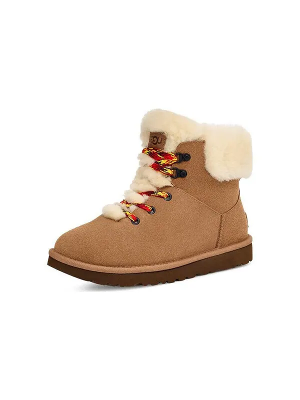 Кроссовки классические мини альпийские кружевные Ugg — изображение 4 из 4, коричневый