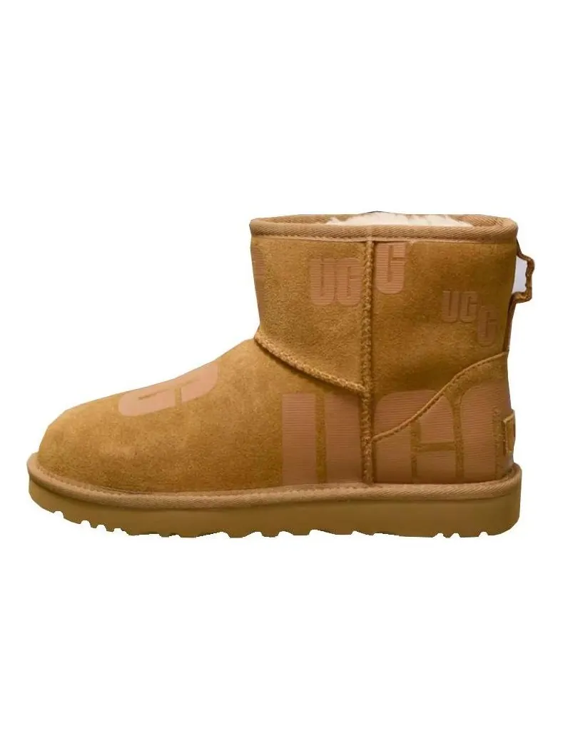 Угги UGG Classic Mini Scatter Graphic 'Chestnut' — изображение 1 из 4, коричневый