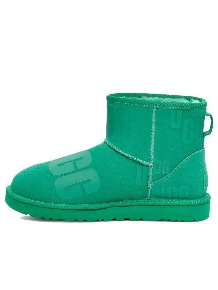 Ботинки зимние UGG WMNS Botte Classic Mini Scatter — изображение 1 из 6, зеленый
