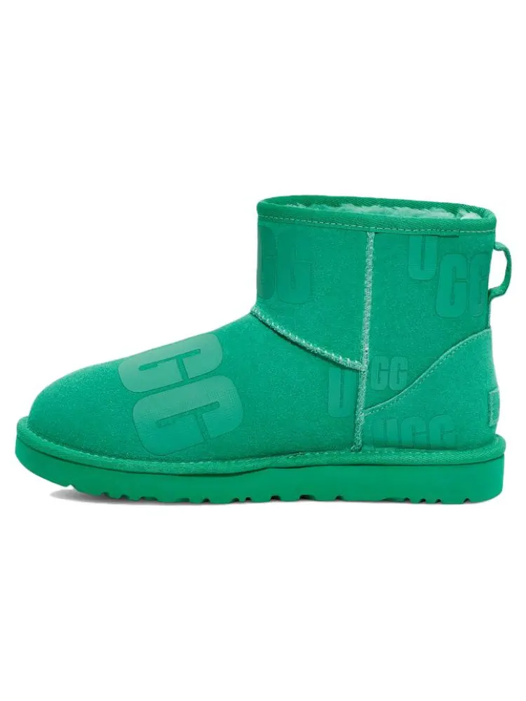 Ботинки зимние UGG WMNS Botte Classic Mini Scatter — изображение 2 из 6, зеленый