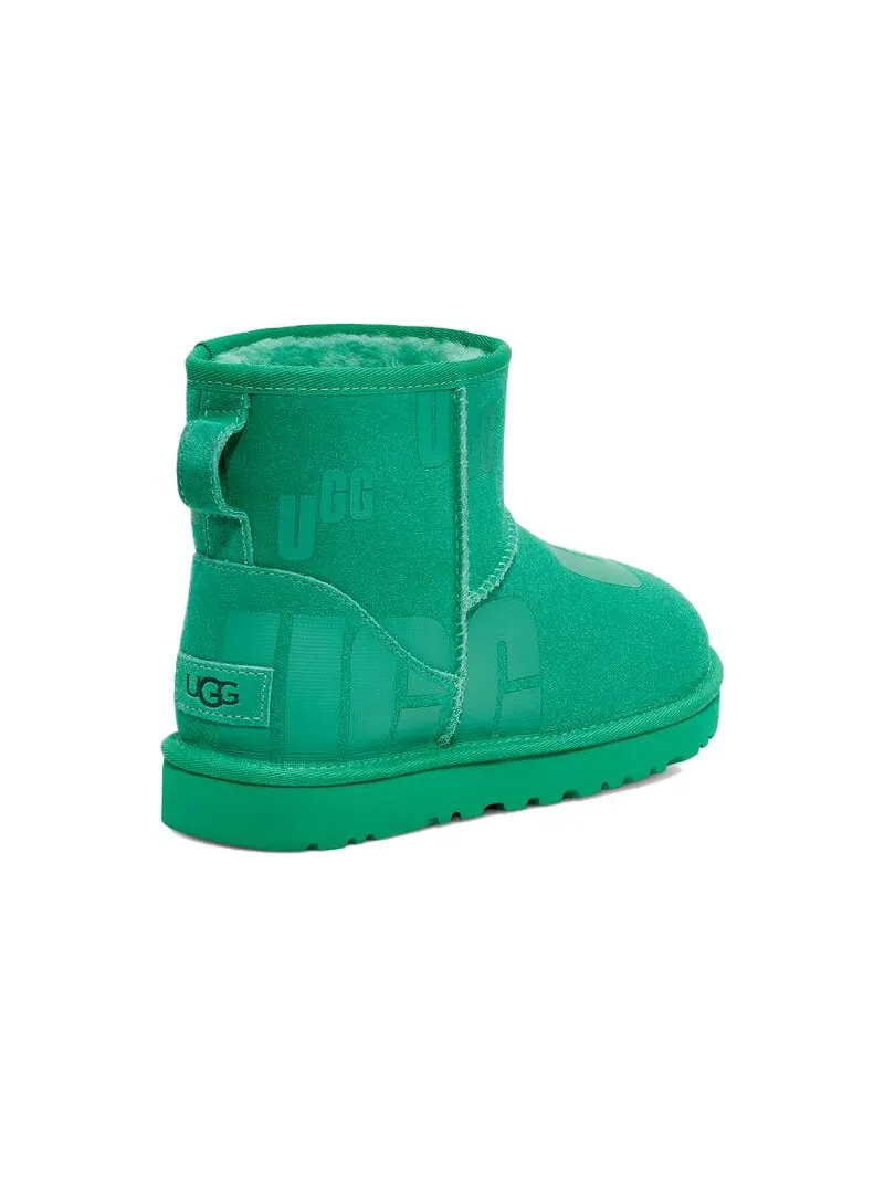Ботинки зимние UGG WMNS Botte Classic Mini Scatter — изображение 4 из 6, зеленый