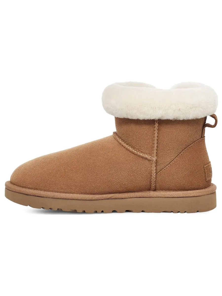 Ботинки зимние UGG WMNS Classic Mini Heritage Fluff — изображение 2 из 5, коричневый