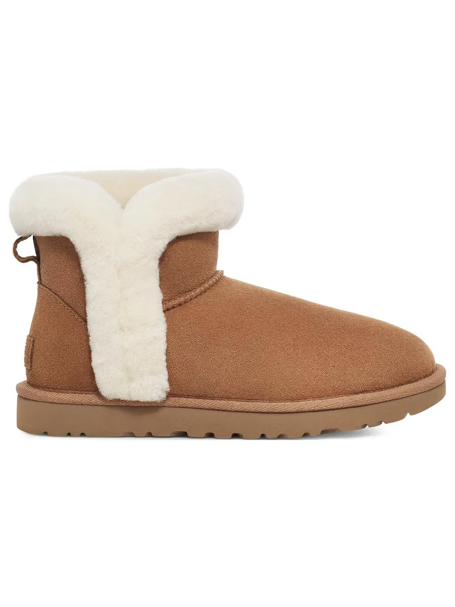 Ботинки зимние UGG WMNS Classic Mini Heritage Fluff — изображение 3 из 5, коричневый