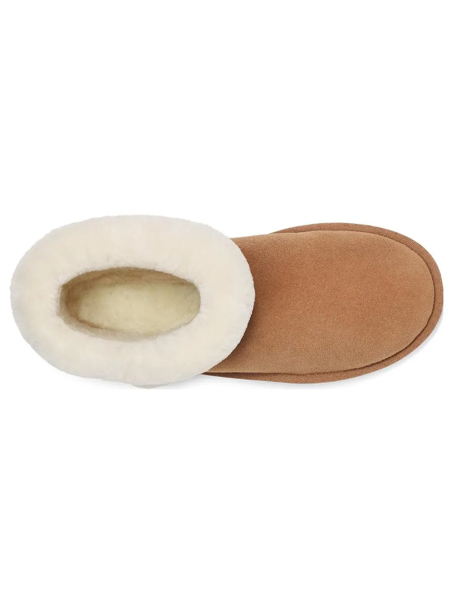 Ботинки зимние UGG WMNS Classic Mini Heritage Fluff — изображение 4 из 5, коричневый