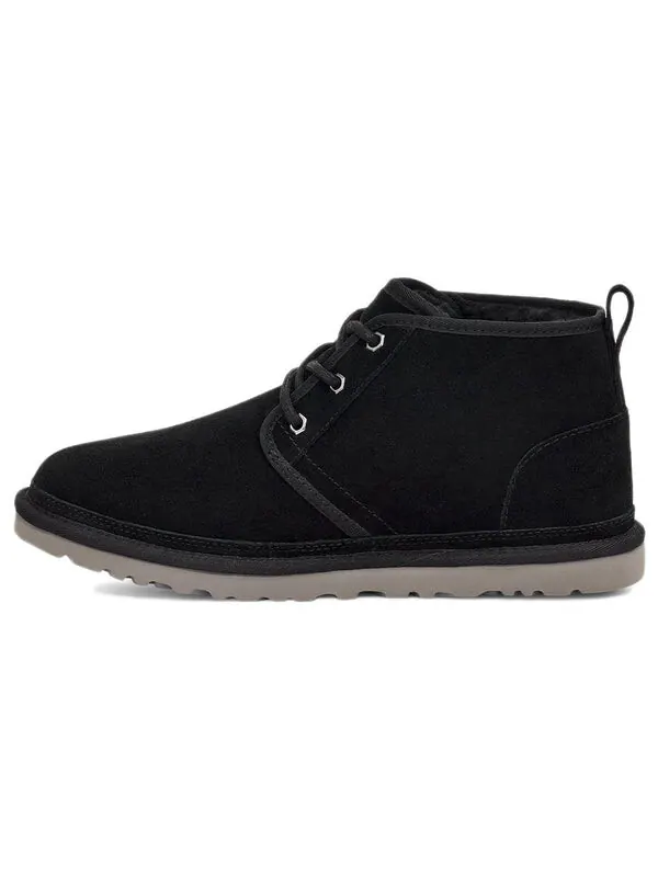 Зимние ботинки мужские Ugg кожаные на шнуровке — изображение 2 из 4, черный