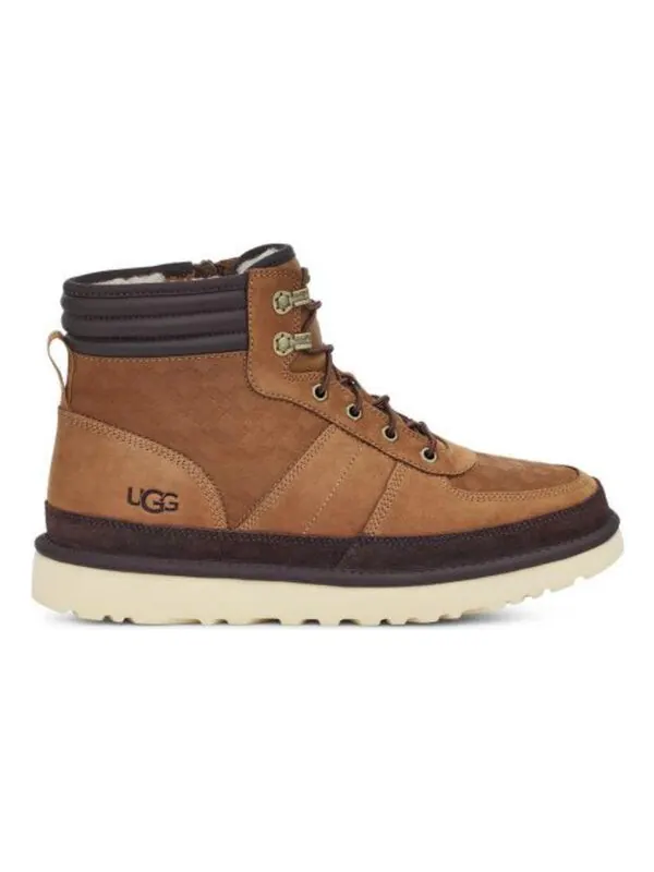 Зимние ботинки мужские Ugg комбинированные на молнии — изображение 3 из 4, коричневый